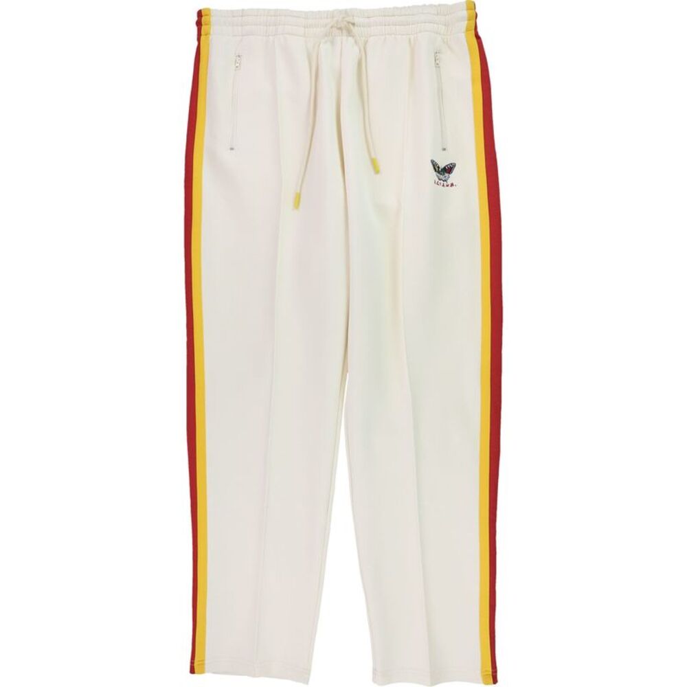 AGtawh Mens Butterfly Logo Tapered Relaxed Sweatpants Athletic Pants, Off-Whi...